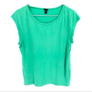 J. Crew Seafoam simple short sleeve tee shirt sz M